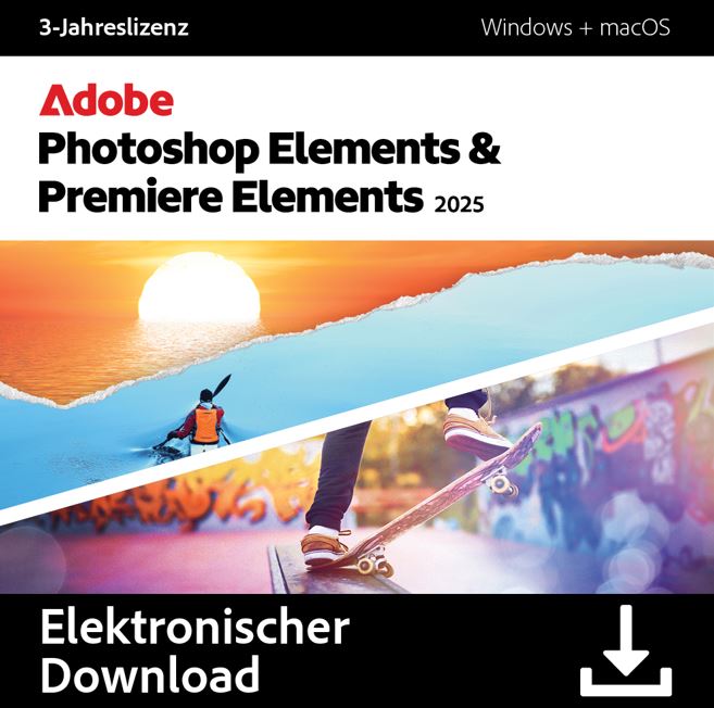 Adobe Photoshop Elements 2025 + Premiere Elements 2025