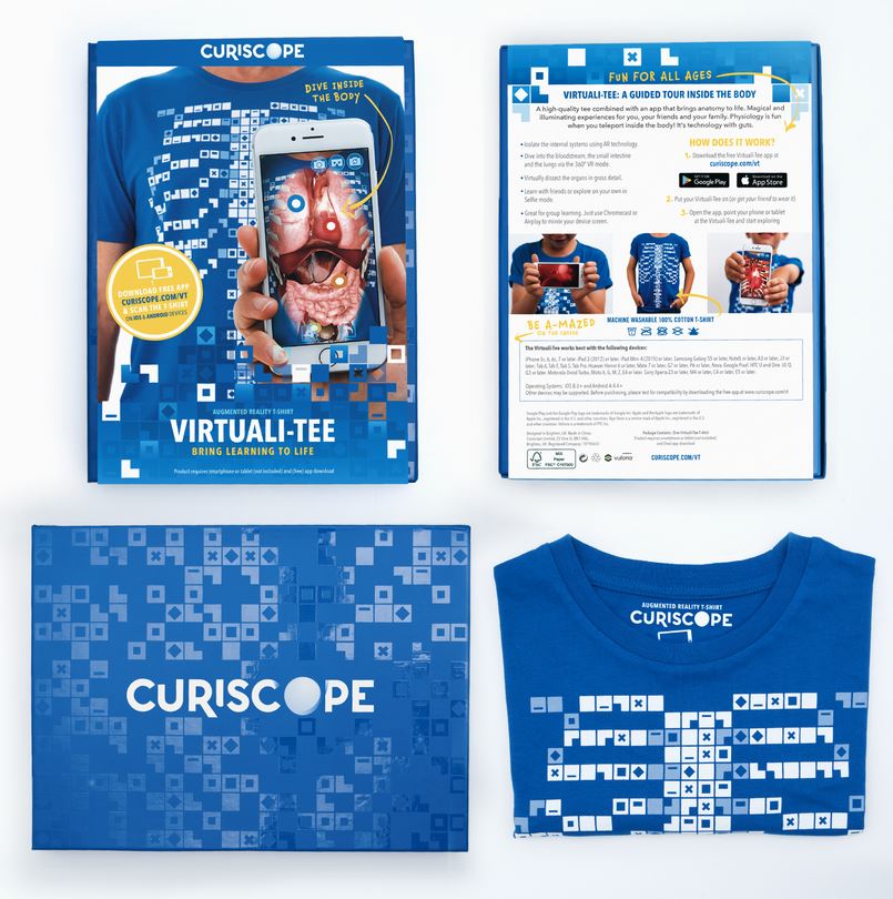 Curiscope Virtuali-tee - Augmented Reality T-Shirt für Kinder